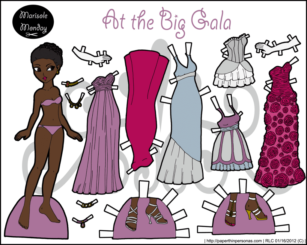 Free Printable Paper Doll  Marisole Monday Inside Free Printable Dress Up Paper Dolls