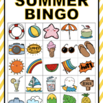Free Printable Picture Bingo Cards (Summer Edition)   We Made This For Free Printable Bingo Cards For Large Groups