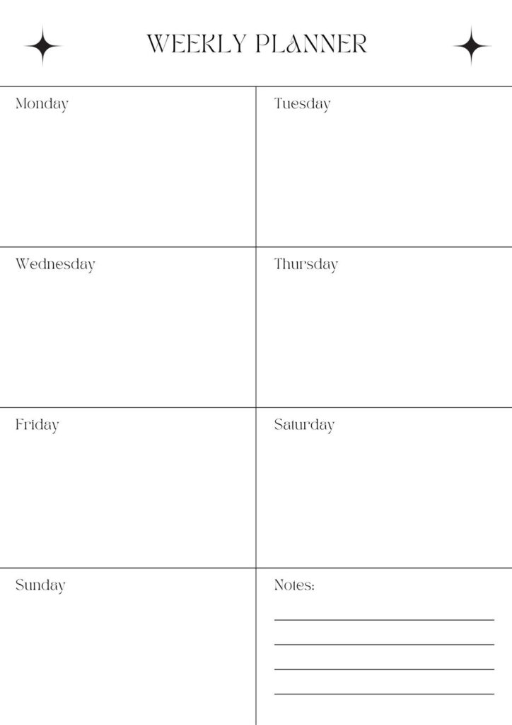Free, Printable Planner Templates To Customize | Canva Pertaining To Free Printable School Agenda Templates
