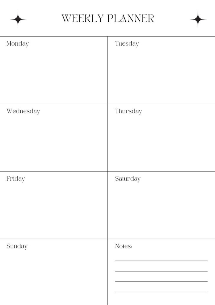 Free Printable School Agenda Templates