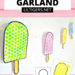 Free Printable Popsicle Template   Diy Popsicle Garland Inside Free Printable Popsicle Template