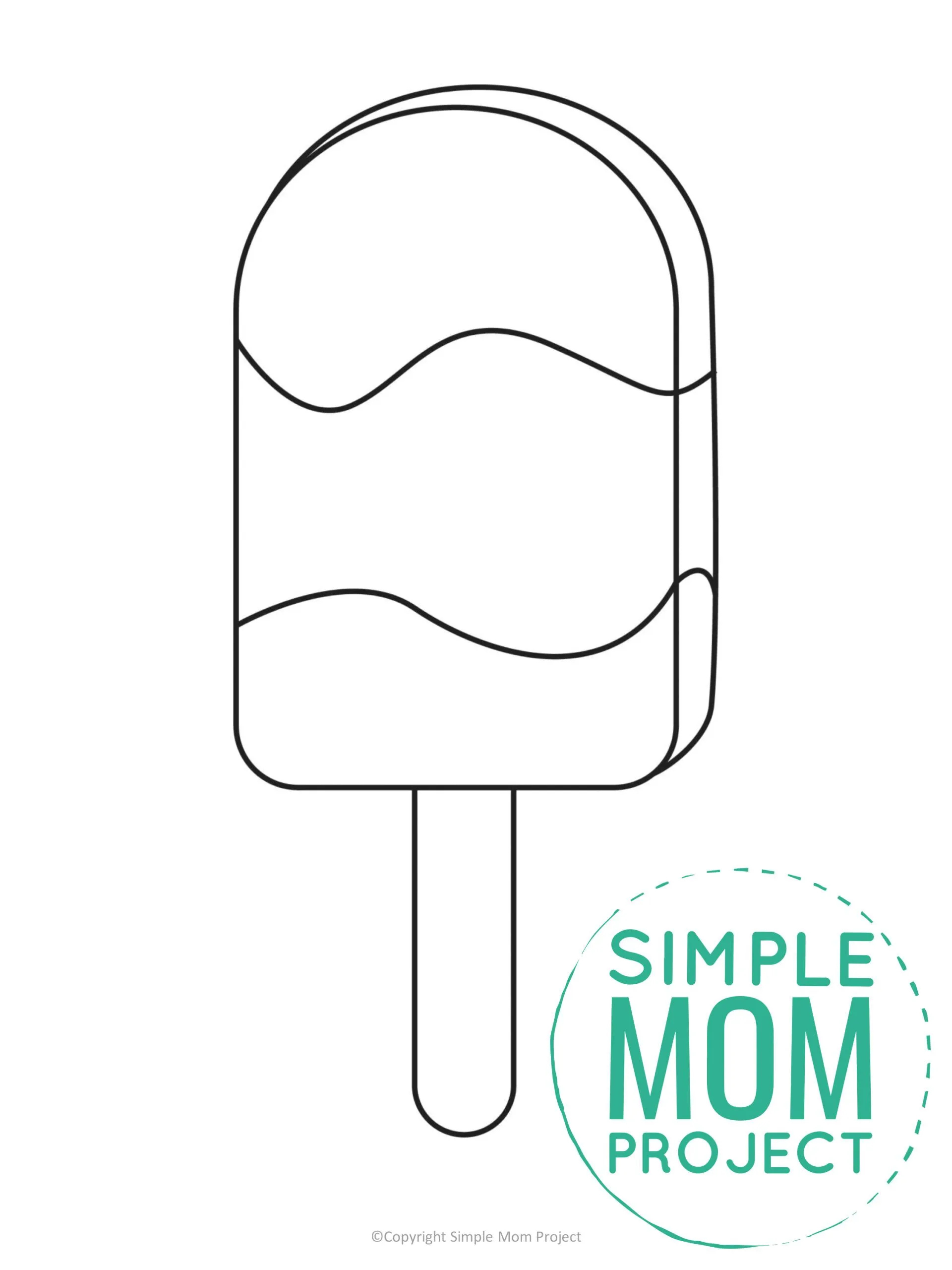 Free Printable Popsicle Template – Simple Mom Project with regard to Free Printable Popsicle Template
