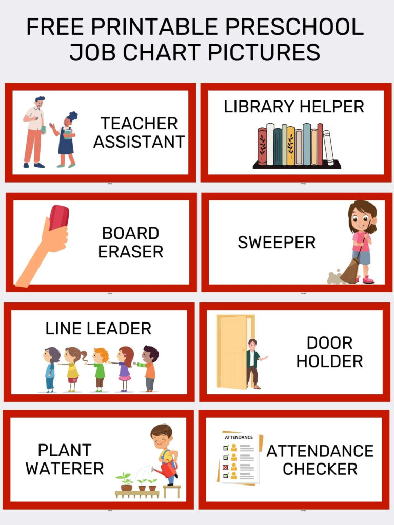 Free Printable Preschool Job Chart Pictures Goally Regarding Free Printable Job Charts For Preschoolers Free Printable Preschool Job Chart Pictures Goally Regarding Free Printable Job Charts For Preschoolers