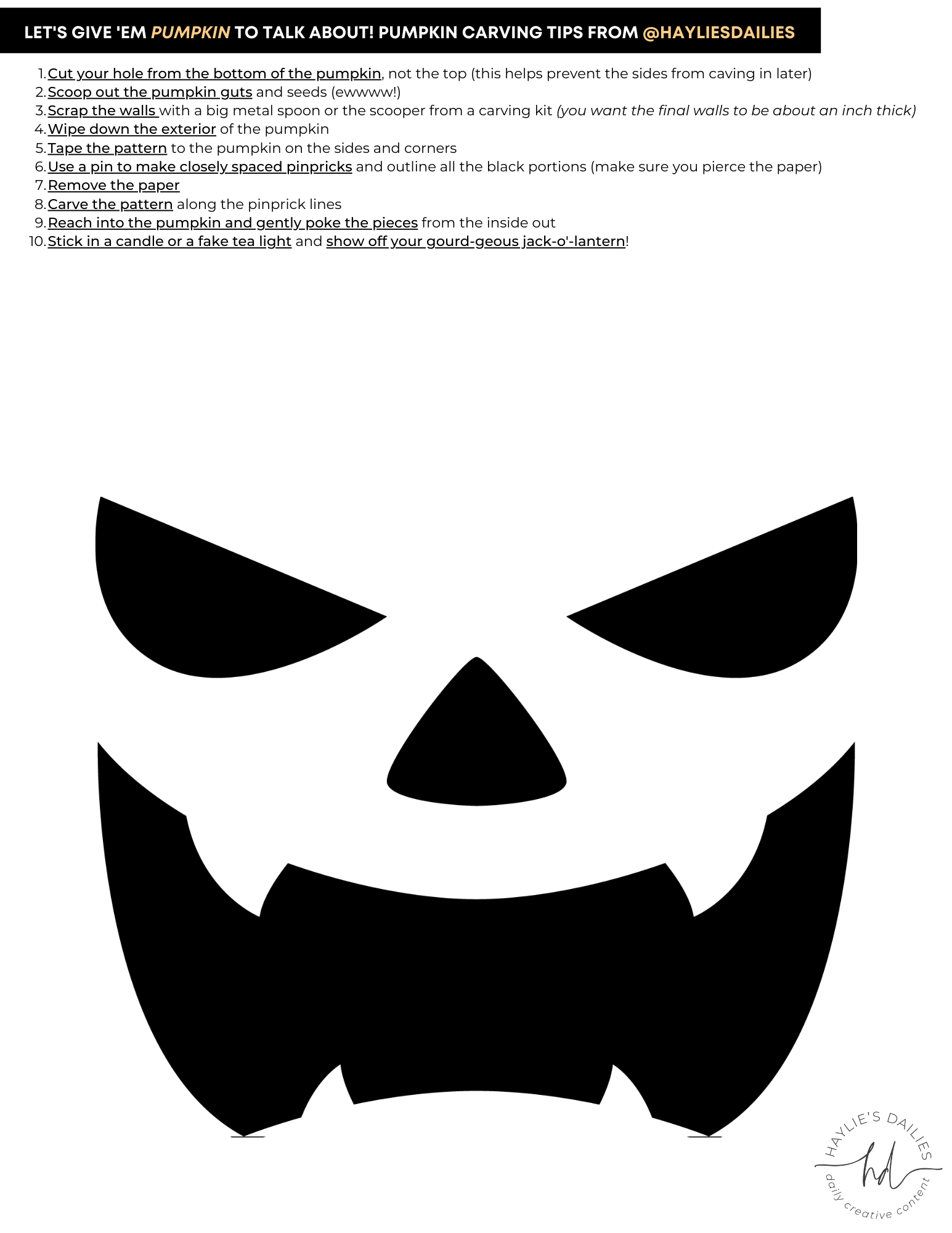 Free Printable Pumpkin Carving Patterns For The Most Boo-Tiful regarding Jack O Lantern Patterns Free Printable