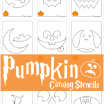 Free Printable Pumpkin Carving Stencils & Templates For Halloween In Small Pumpkin Stencils Free Printable