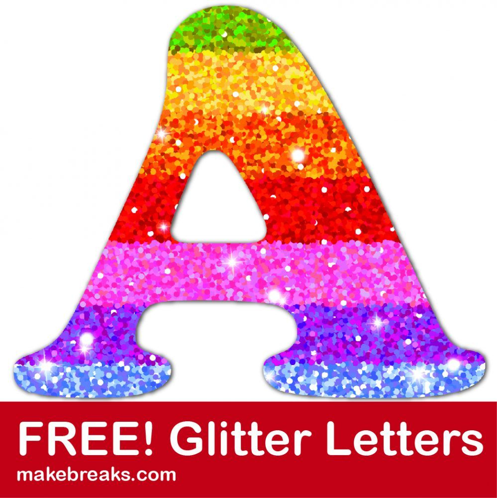 Free Printable Rainbow Glitter Letters Make Breaks Throughout Free Printable Rainbow Letters Free Printable Rainbow Glitter Letters Make Breaks Throughout Free Printable Rainbow Letters