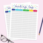 Free Printable Reading Log   Pineapple Paper Co. In Free Printable Reading Log