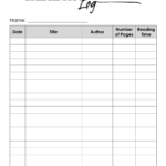 Free Printable Reading Log Template | Bullet Journal & Traditional With Free Printable Reading Log