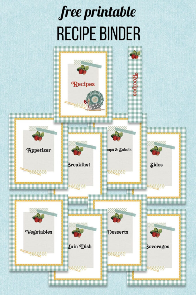 Free Printable Recipe Binder With Free Printable Recipe Binder Free Printable Recipe Binder With Free Printable Recipe Binder