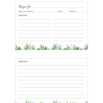 Free Printable Recipe Cards Template   4X6   Worksheets Library Inside Free Printable Photo Cards 4X6