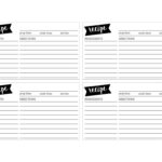 Free Printable Recipe Cards Template   4X6   Worksheets Library Regarding Free Printable Photo Cards 4X6