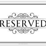 Free Printable Reserved Sign (Free Pdf Download)   Simply Love In Free Printable Reserved Table Signs
