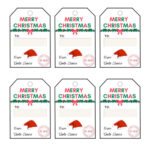 Free Printable Santa Gift Tags (Download Instantly To Print With Free Printable Santa Gift Tags