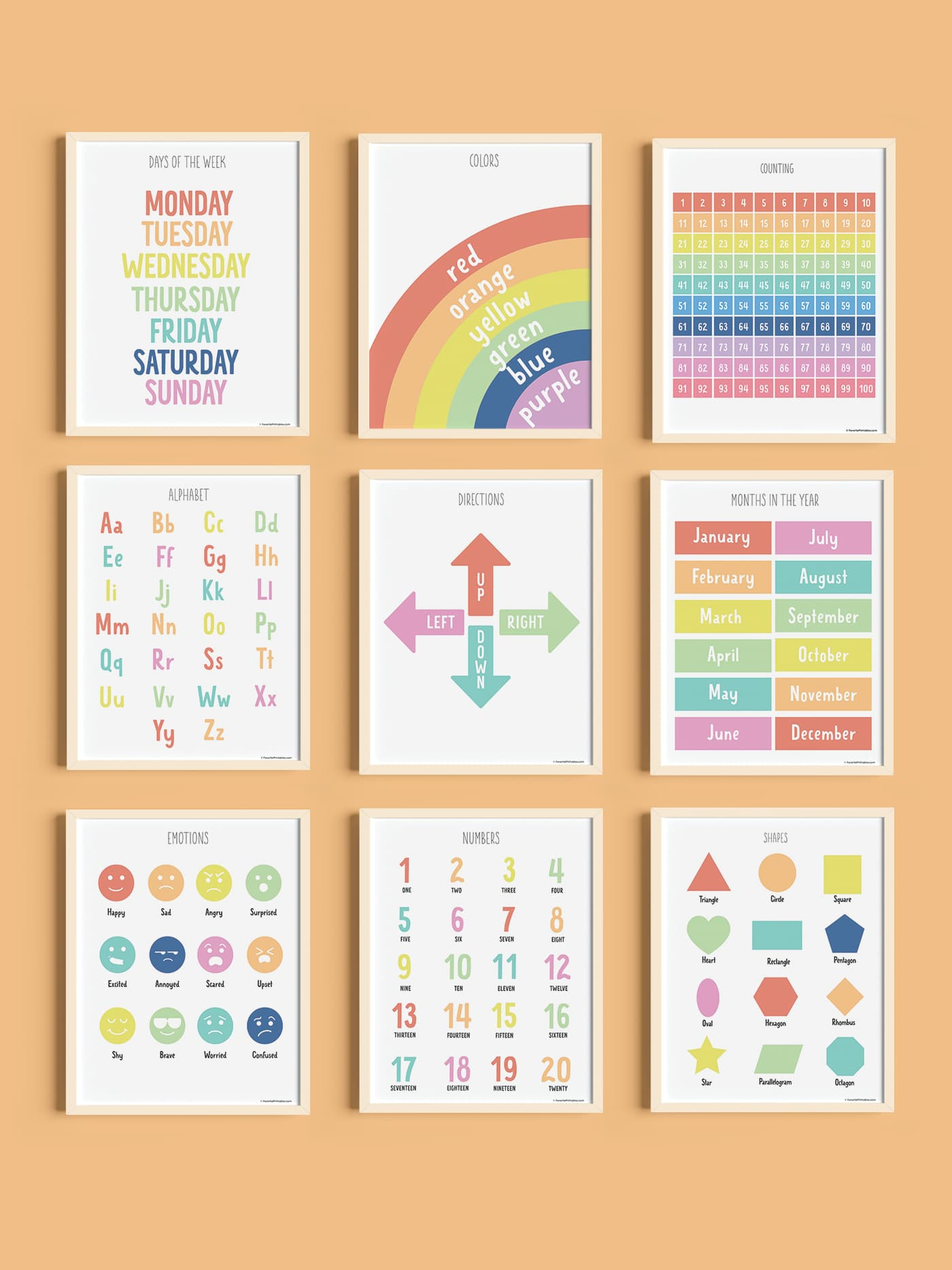 Free Printable Set Of 10 Educational Posters - Favorite Printables pertaining to Free Printable Posters
