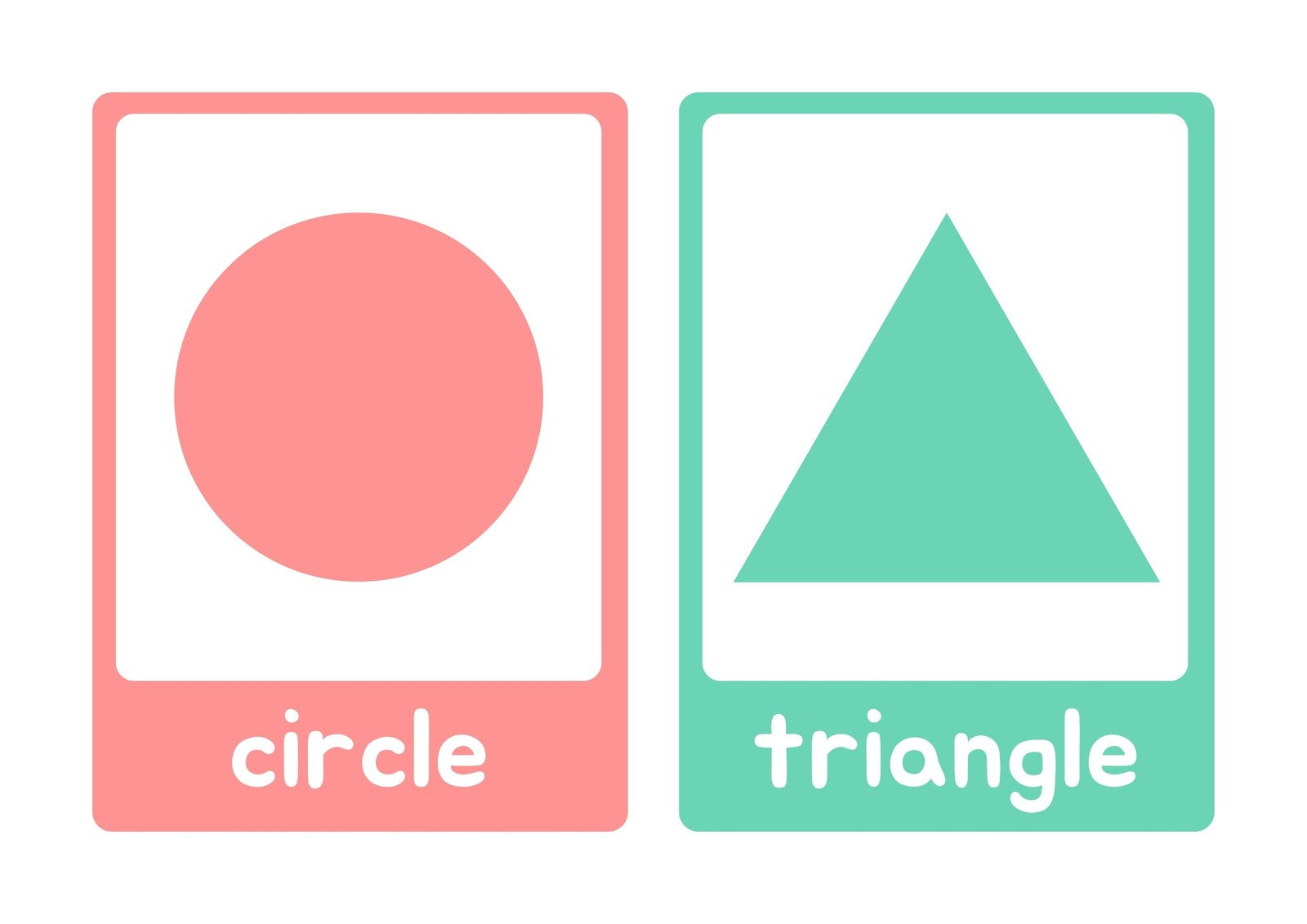 Free Printable Shapes Flashcards Templates | Canva regarding Large Printable Shapes Free