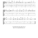 Free Printable Sheet Music For Guitar Intended For Free Guitar Sheet Music For Popular Songs Printable