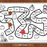 Free Printable Sight Word Game To Make For Fall   Simply Kinder Pertaining To Free Printable Word Games