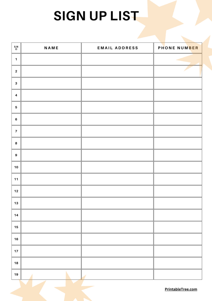 Free Printable Sign Up And Sign In Sheet Pdf Templates Throughout Free Printable Sign Up Sheet Free Printable Sign Up And Sign In Sheet Pdf Templates Throughout Free Printable Sign Up Sheet
