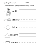 Free Printable Spelling Practice Worksheet   Worksheets Library Regarding Free Printable Spelling Worksheets For Adults