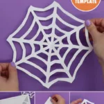 Free Printable Spider Web Template | Halloween Craft   Pjs And Paint Throughout Free Printable Spider Web
