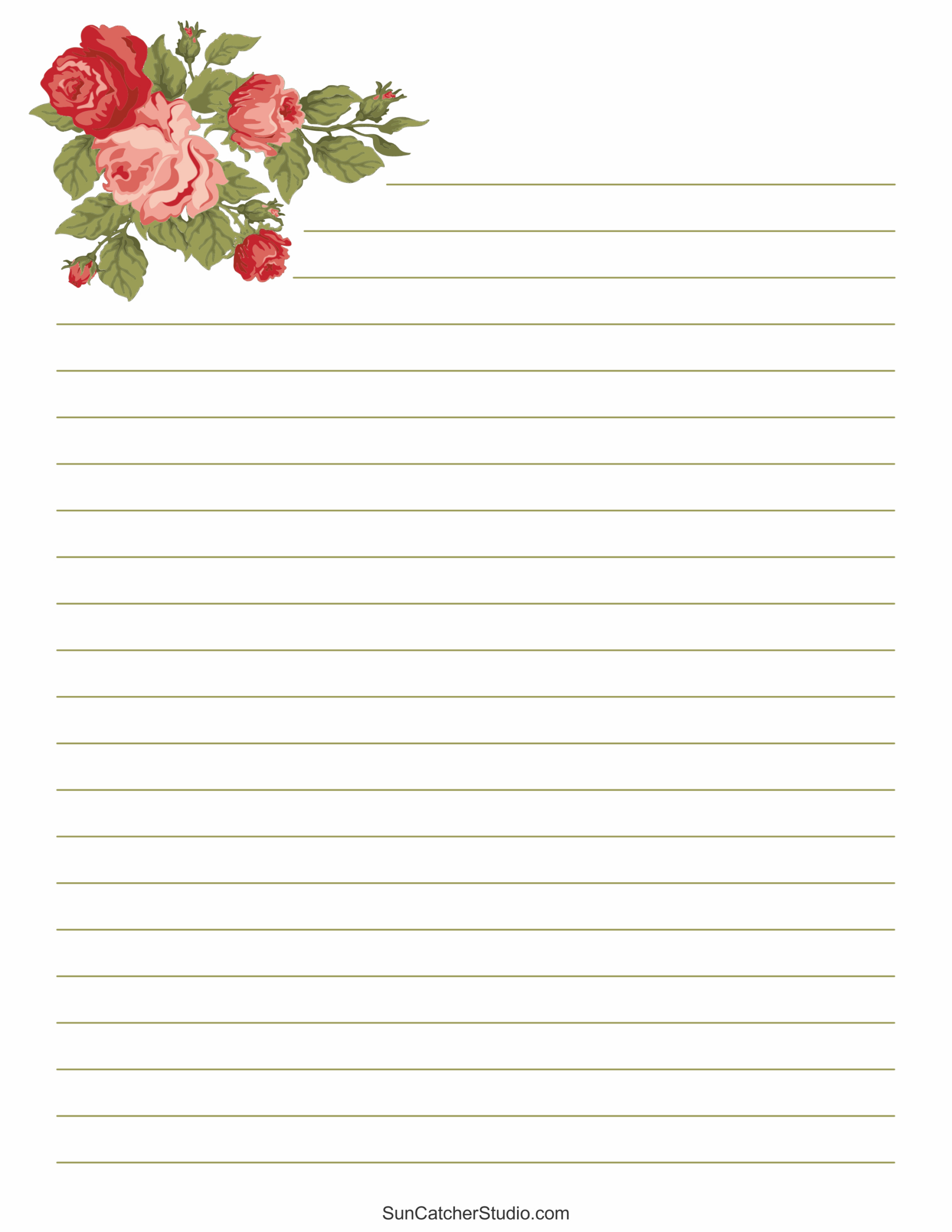 Free Printable Stationery And Lined Letter Writing Paper – Diy intended for Free Printable Stationery Writing Paper