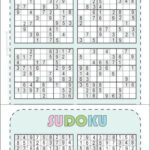 Free Printable Sudoku 6 Per Page [Pdf Includeed] With Solution For Free Printable Sudoku 6 Per Page