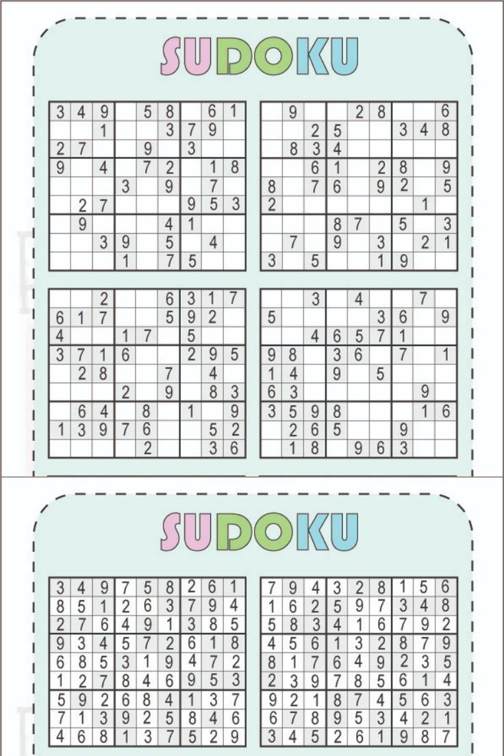 Free Printable Sudoku 6 Per Page [Pdf Includeed] With Solution pertaining to Free Printable Sudoku With Answers