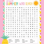 Free Printable Summer Word Search   Favorite Printables Within Free Printable Summer Puzzles