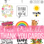 Free Printable Thank You Cards Throughout Free Printable Cards