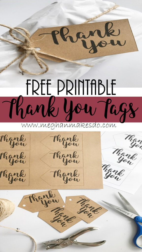 Free Printable Thank You Tags — Meghan Makes Do Within Free Printable Thank You Tags Free Printable Thank You Tags — Meghan Makes Do Within Free Printable Thank You Tags