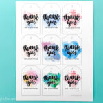 Free Printable Thank You Tags   The Crafty Blog Stalker In Free Printable Thank You Tags