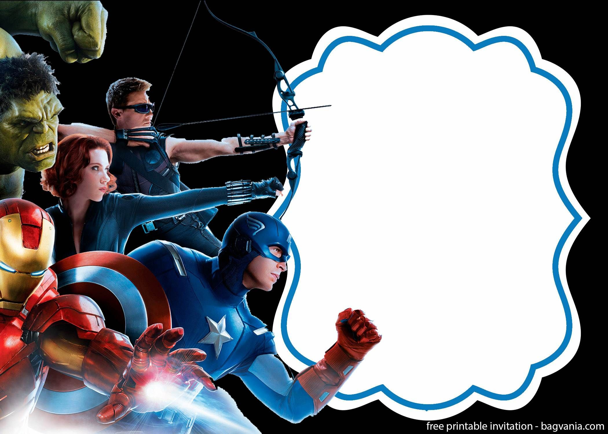 Free Printable The Avengers Invitation Template - Worksheets Library in Avengers Printable Invitations Free