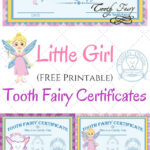 Free Printable Tooth Fairy Certificates Pertaining To Free Printable First Lost Tooth Certificate