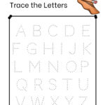 Free Printable Trace The Letters Worksheet • Teacha! Within Free Printable Alphabet Worksheets For Grade 1