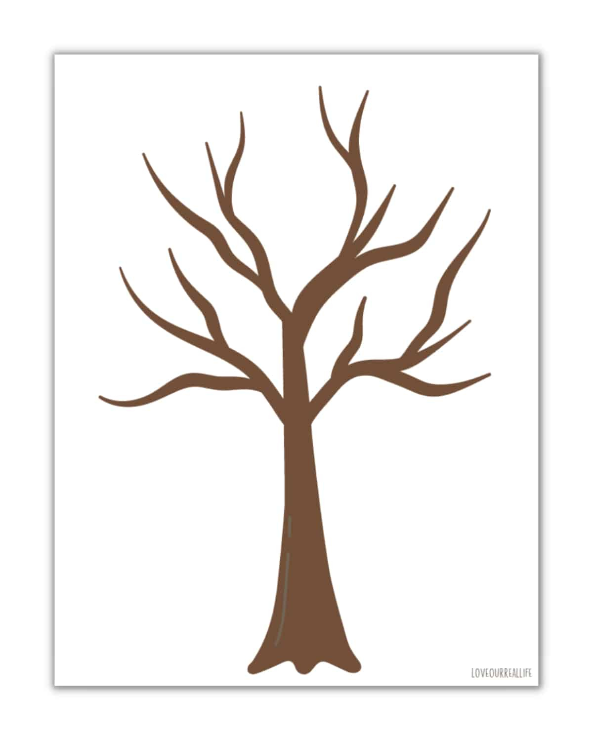 Free Printable Trees Without Leaves Template - 19 Pages ⋆ Love inside Free Printable Tree Template