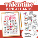 Free Printable Valentine'S Bingo Game (30 Cards!) • Mindfulmazing With Regard To Free Printable Valentines Bingo