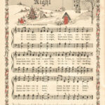 Free Printable Vintage Color Illustration Christmas Carols With Regard To Christmas Carols Sheet Music Free Printable