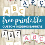 Free Printable Wedding Banners   Paper Trail Design With Regard To Free Printable Wedding Banner Letters