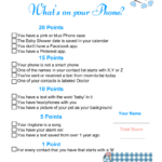 Free Printable What'S On Your Phone? Baby Shower Game In What&#039;s In Your Phone Baby Shower Game Free Printable
