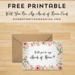 Free Printable Will You Be My Bridesmaid Card | Mountain Modern Life % With Free Printable Will You Be My Maid Of Honor Card