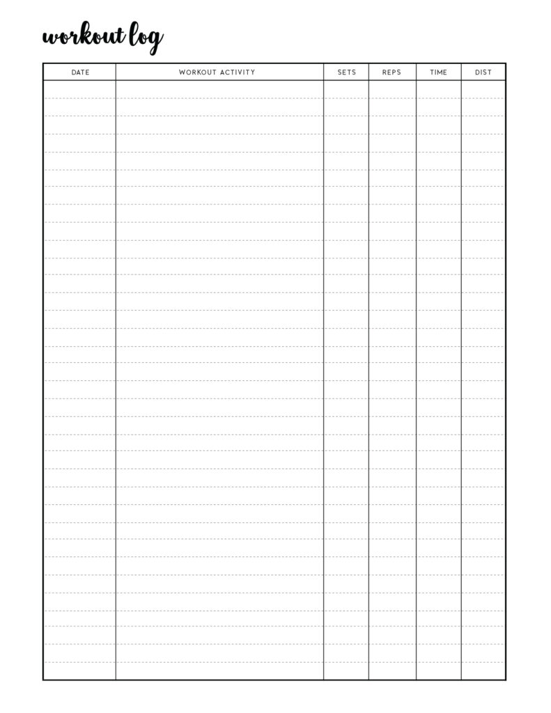 Free Printable Workout Log Sheets World Of Printables Regarding Free Printable Workout Log Free Printable Workout Log Sheets World Of Printables Regarding Free Printable Workout Log