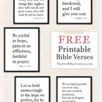 Free Printables: Bible Verse Wall Art — The Art Of Observation In Free Printable Scripture Verses