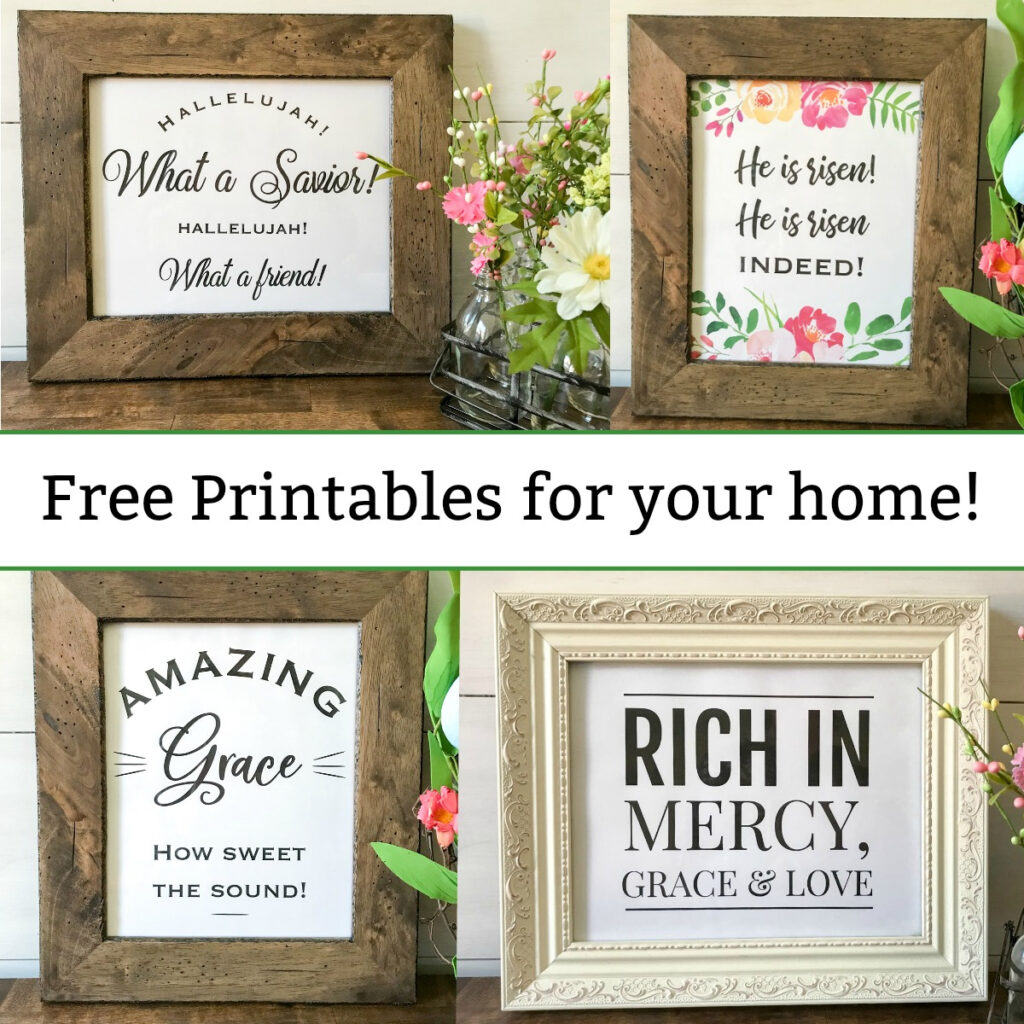 Free Printables Christian Wall Art   Spring And Easter Decor Inside Free Printable Christian Art
