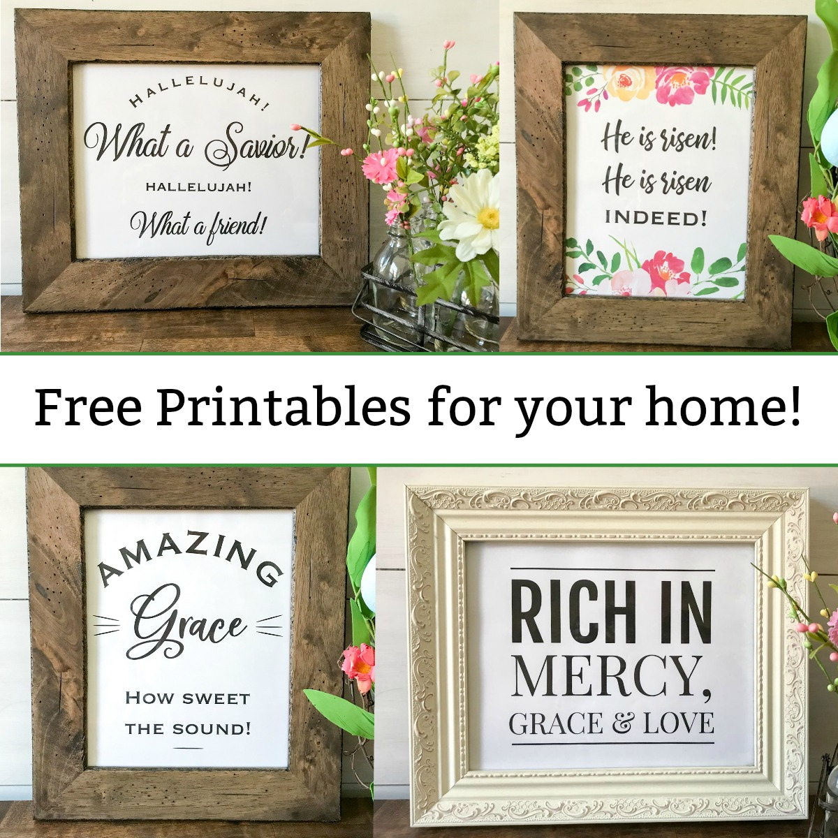Free Printables Christian Wall Art - Spring And Easter Decor inside Free Printable Christian Art