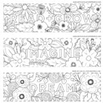 Free Printables} Read + Grow Coloring Bookmarks For Back To School For Free Printable Spring Bookmarks
