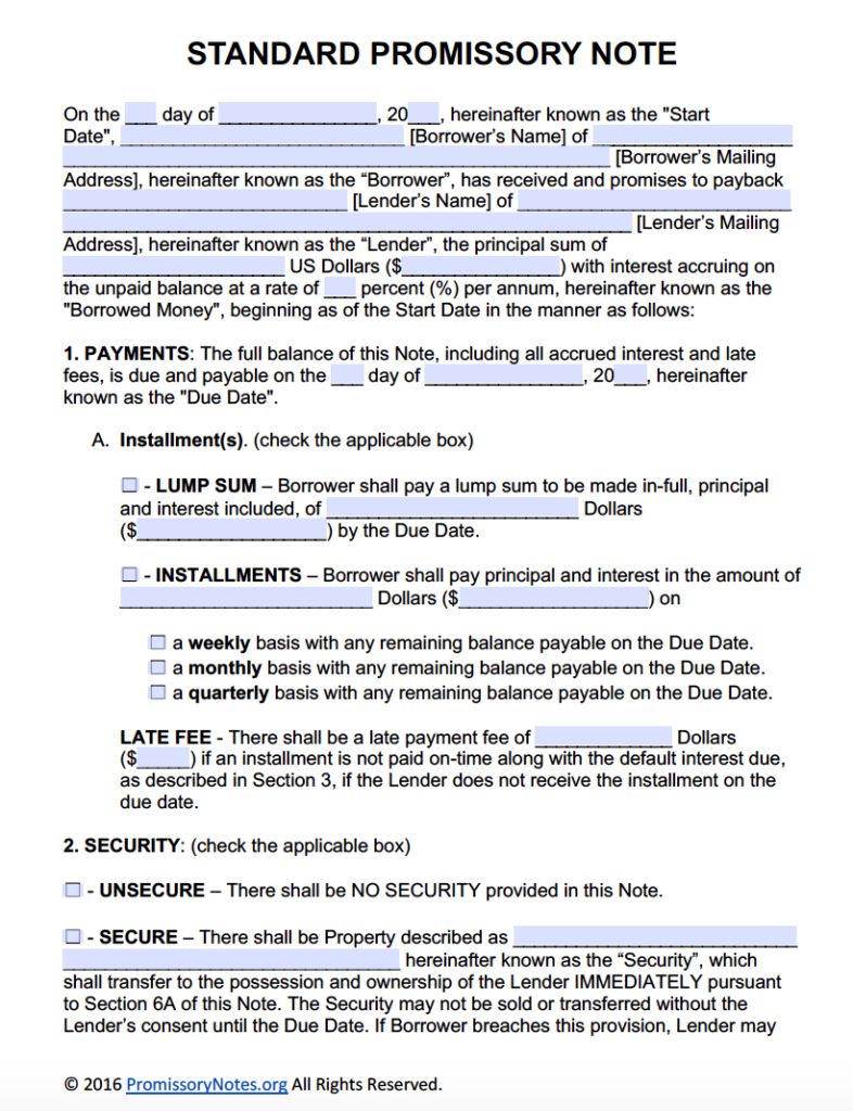 Free Promissory Note Template Adobe Pdf & Microsoft Word In Free Printable Promissory Note Template Free Promissory Note Template Adobe Pdf & Microsoft Word In Free Printable Promissory Note Template