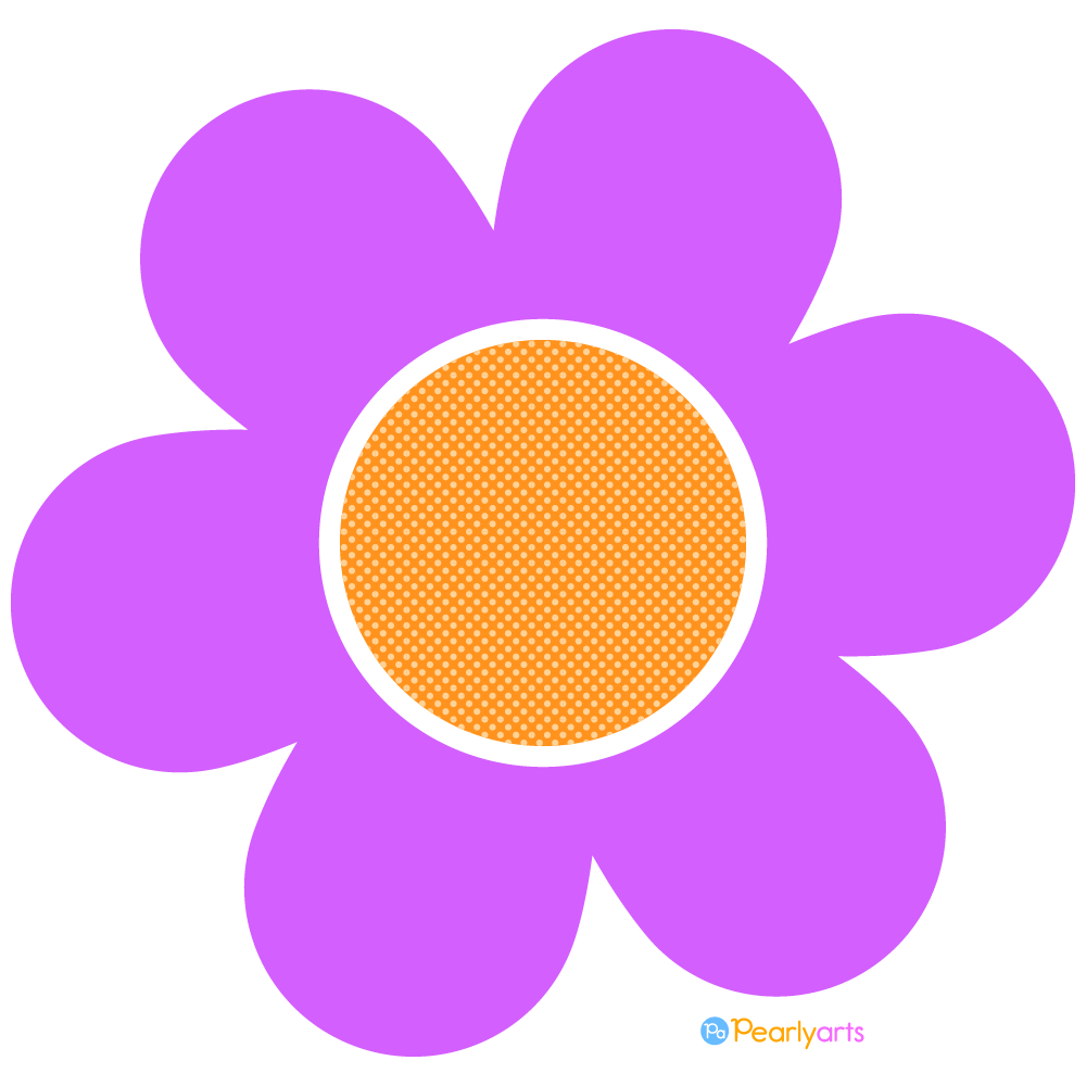 Free Purple Flower Clipart | Free Download| Pearly Arts with regard to Free Printable Clipart of Flowers