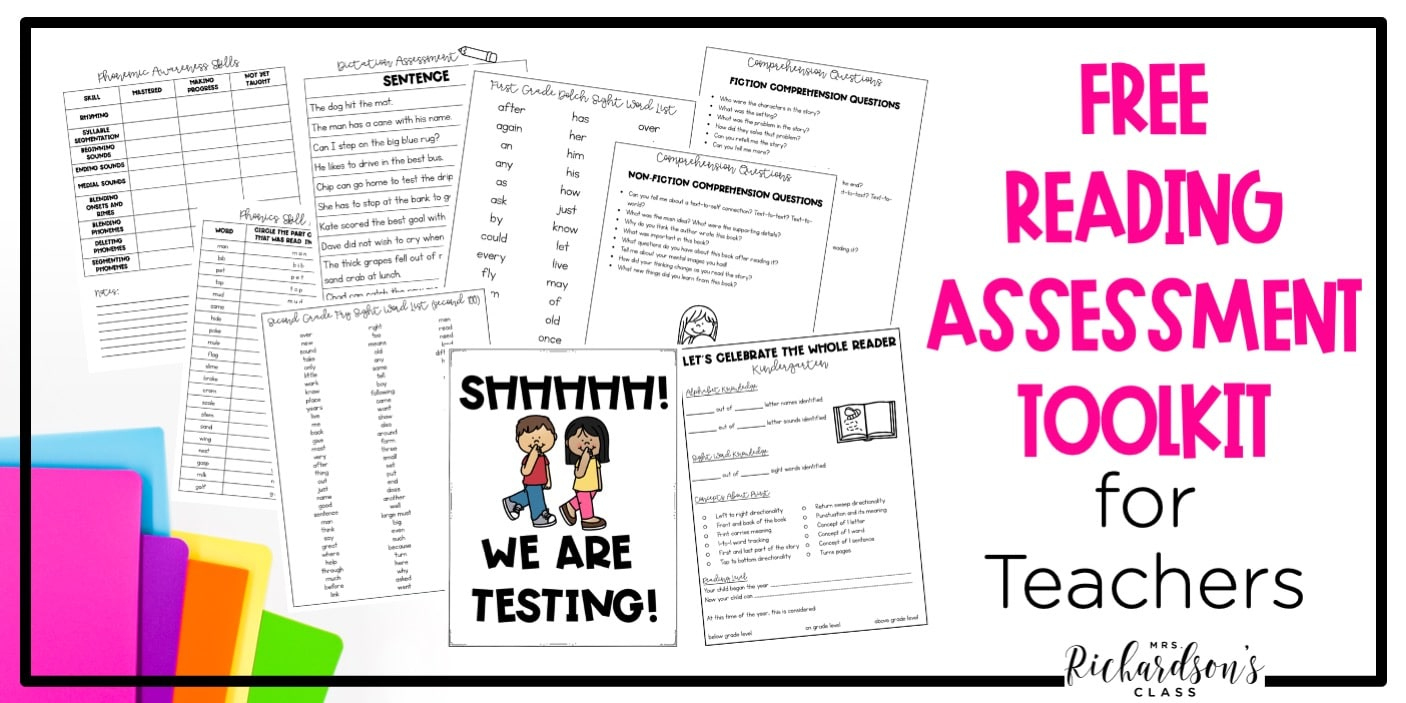 Free Reading Assessment Tools For Teachers For Easier Testing with regard to Free Printable Reading Assessment Test