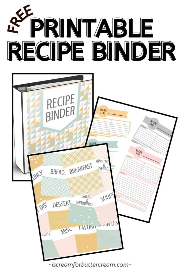 Free Printable Recipe Binder