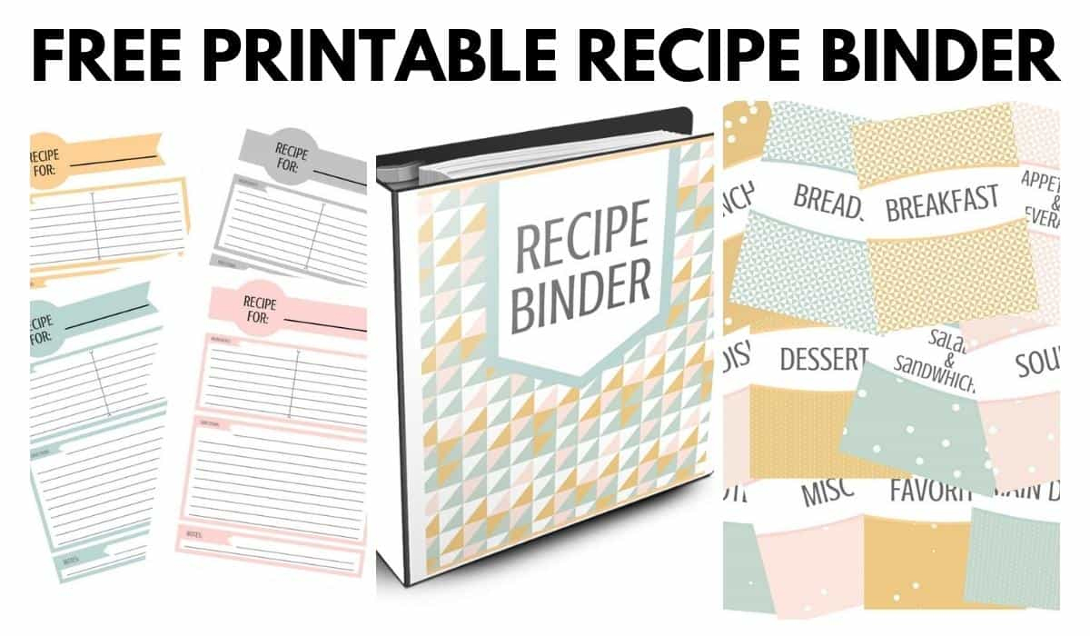 Free Recipe Binder Printables - I Scream For Buttercream within Free Printable Recipe Binder
